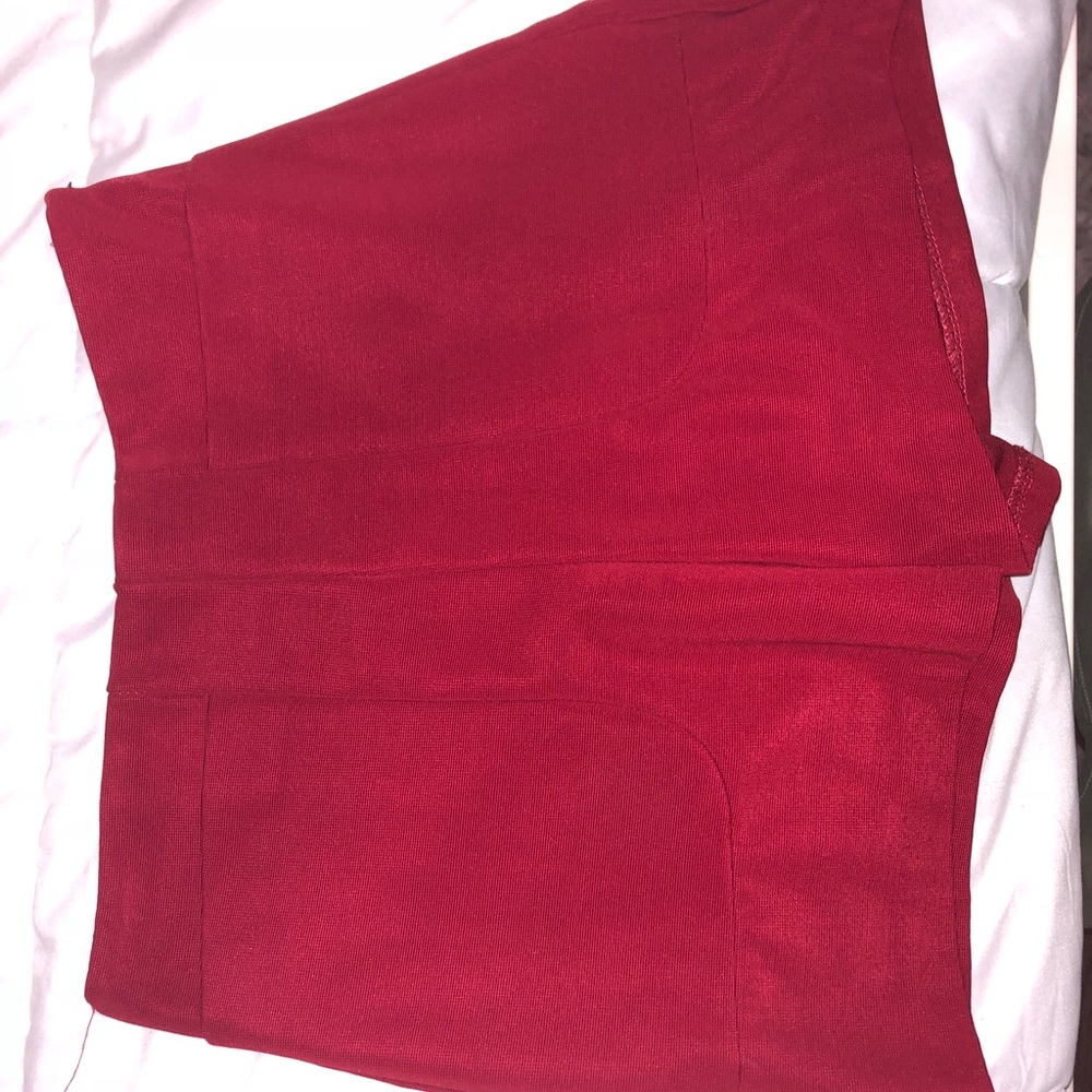 Crimson colored shorts